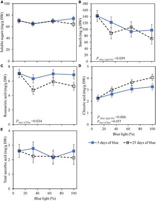 Lack of Blue Light Regulation of Antioxidants and Chilling Tolerance in Basil